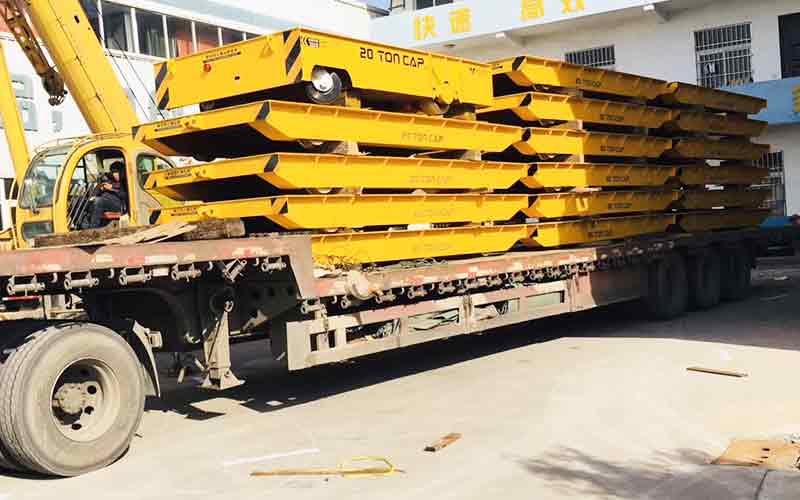 帕菲特電動平車廠出入口馬來西亞的二輛低電壓電平車成功發貨