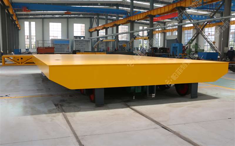 江蘇連云港交付一臺45T單項低壓軌道供電電動平車