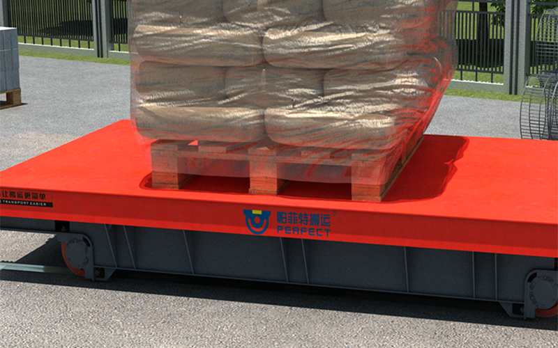 湖南常德35噸蓄電池電動平車驗貨成功