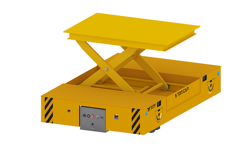 安徽鐵棒料30噸蓄電動電動平車發貨成功